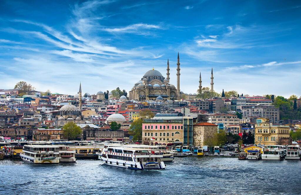 Istanbul the capital of Turkey.