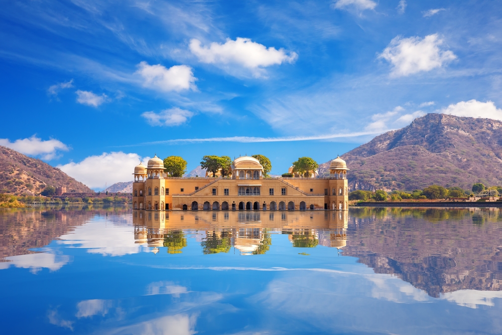 Jal,Mahal,,Water,Palace,In,The,Man,Sagar,Lake,,Amer,